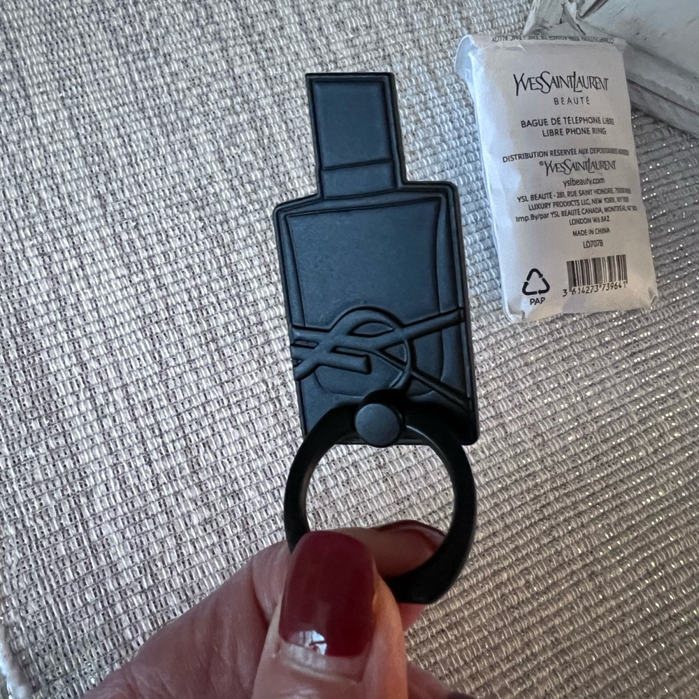 YSL Phone Stand Phone Holder Smartphone Ring Black from VIP Beaute offer